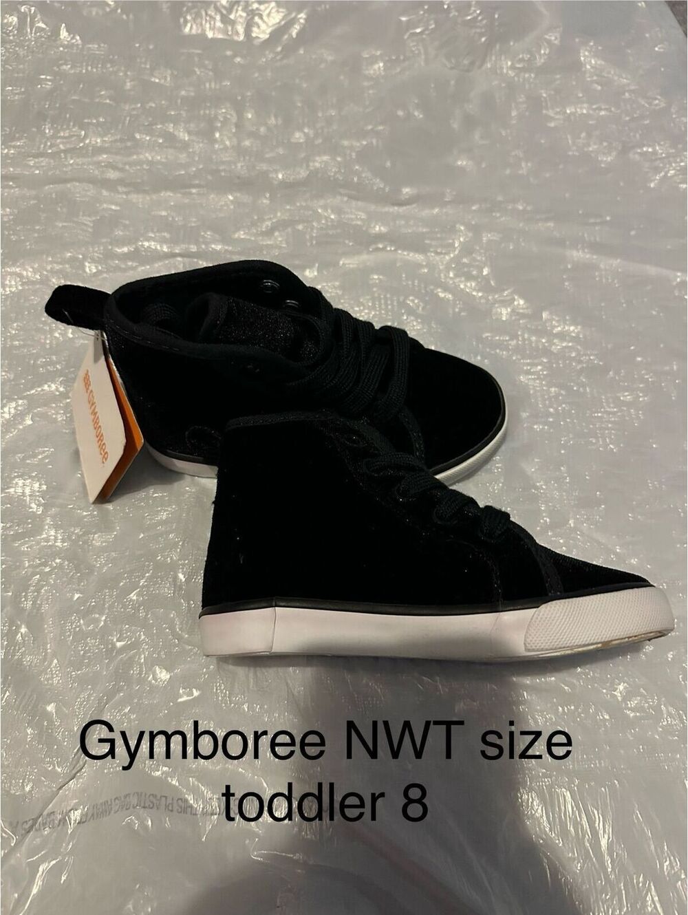 Gymboree velvet black high tops